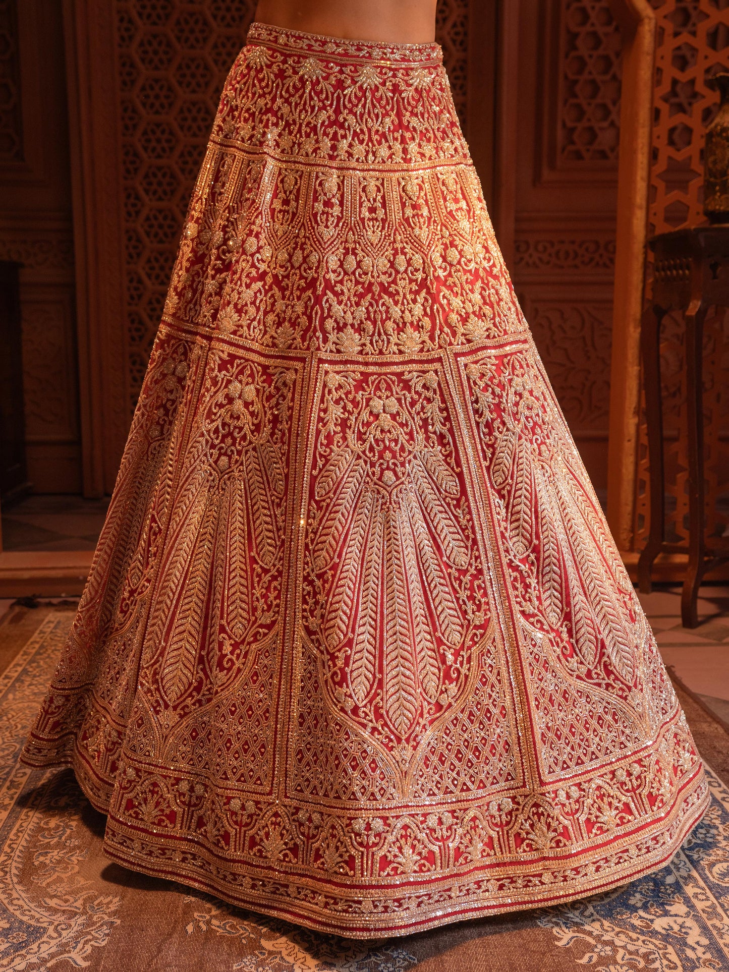 Red Bridal Lehenga Set