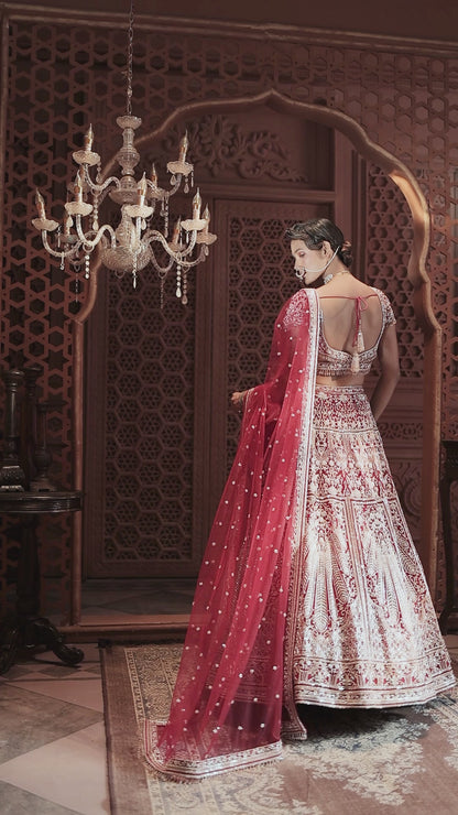 Red Bridal Lehenga Set